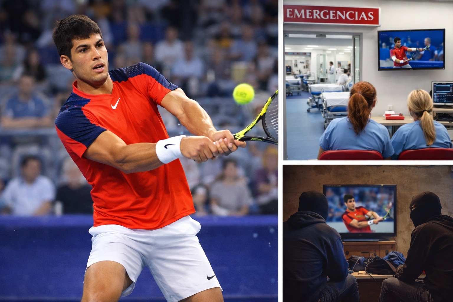 Cuando juega Alcaraz desaparecen las urgencias… y hasta los chorizos
