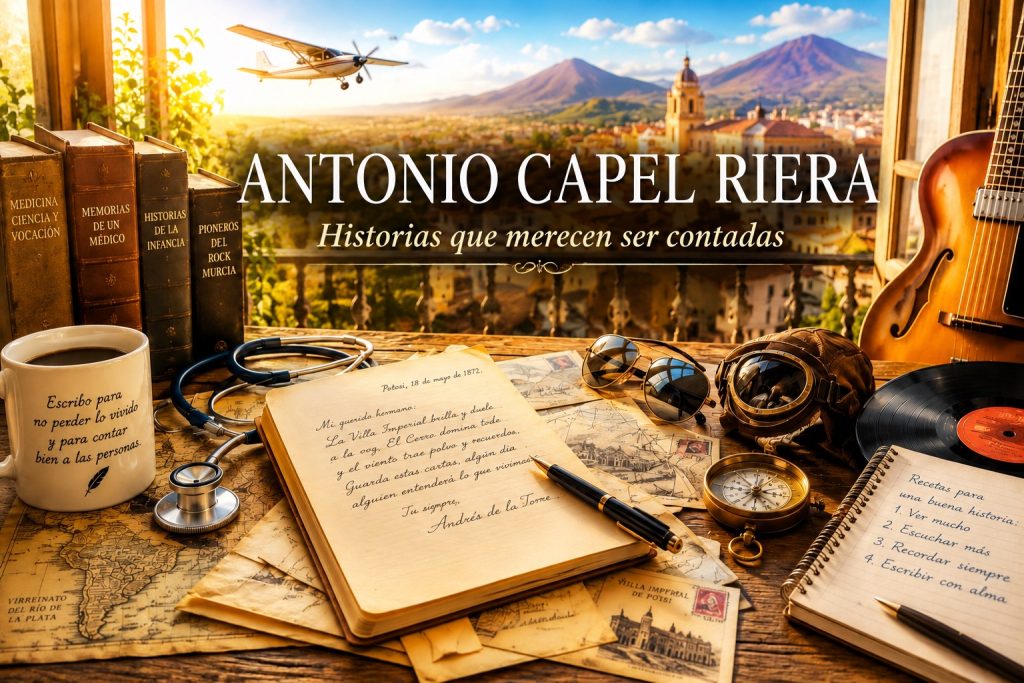 Antonio Capel Riera – escritor, especialista en cirugía del pie, piloto y cronista musical